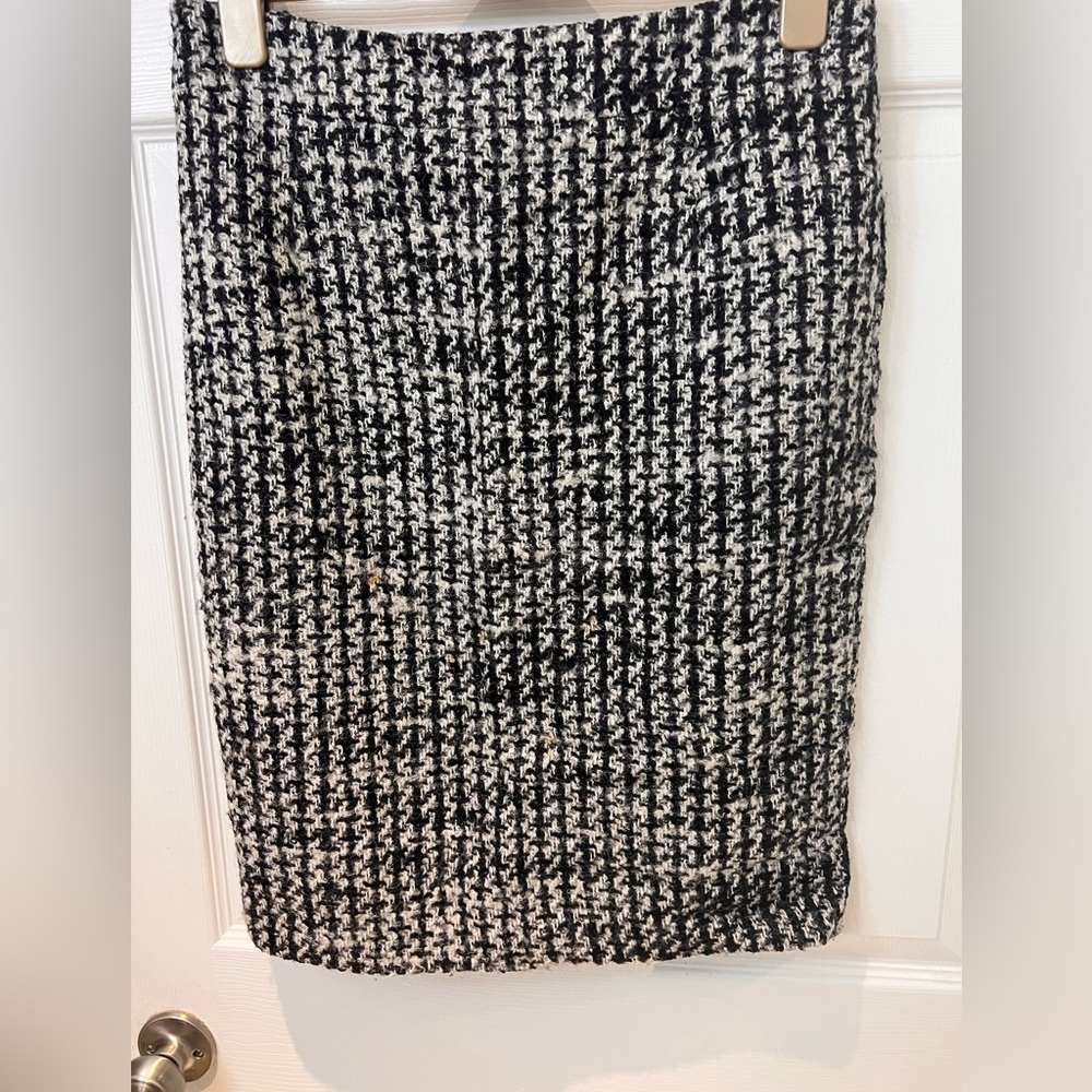 Wool pencil skirt